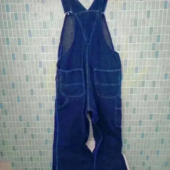 Red Kap Blue Jean Cotton Overalls with Red thread - Picture 7 of 12